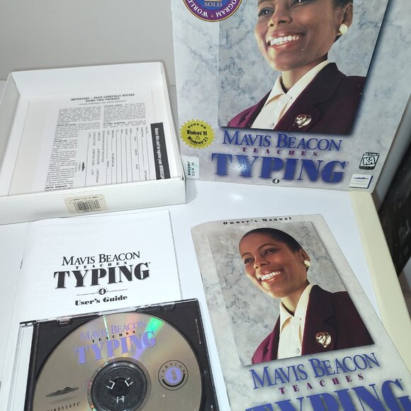 Mavis Beacon Teaches Typing Windows '95 (3.1) CD ROM In Box/Not Tested - Picture 5 of 9